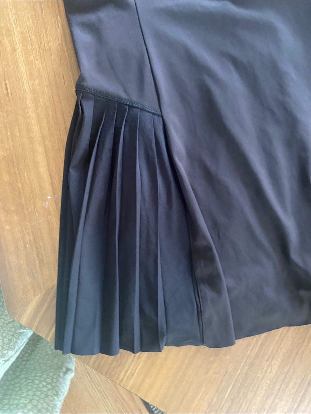 Athleta Black Sleeveless Pleated-Panel Mini tennis Dress - Picture 6 of 10